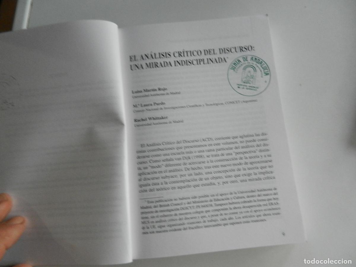 Libros de segunda mano: PODER DECIR NO - O EL PODER DE LOS DISCURSOS - LUISA MARTIN ROJO 1998 - ARRECIFE - Foto 6