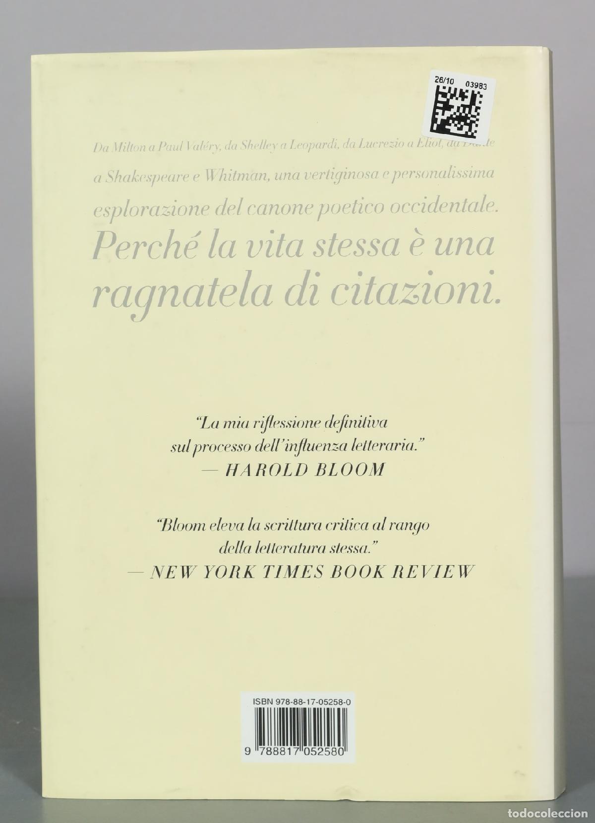 Libros de segunda mano: Anatomia dellinfluenza - Harold Bloom - Rizzoli - Foto 2