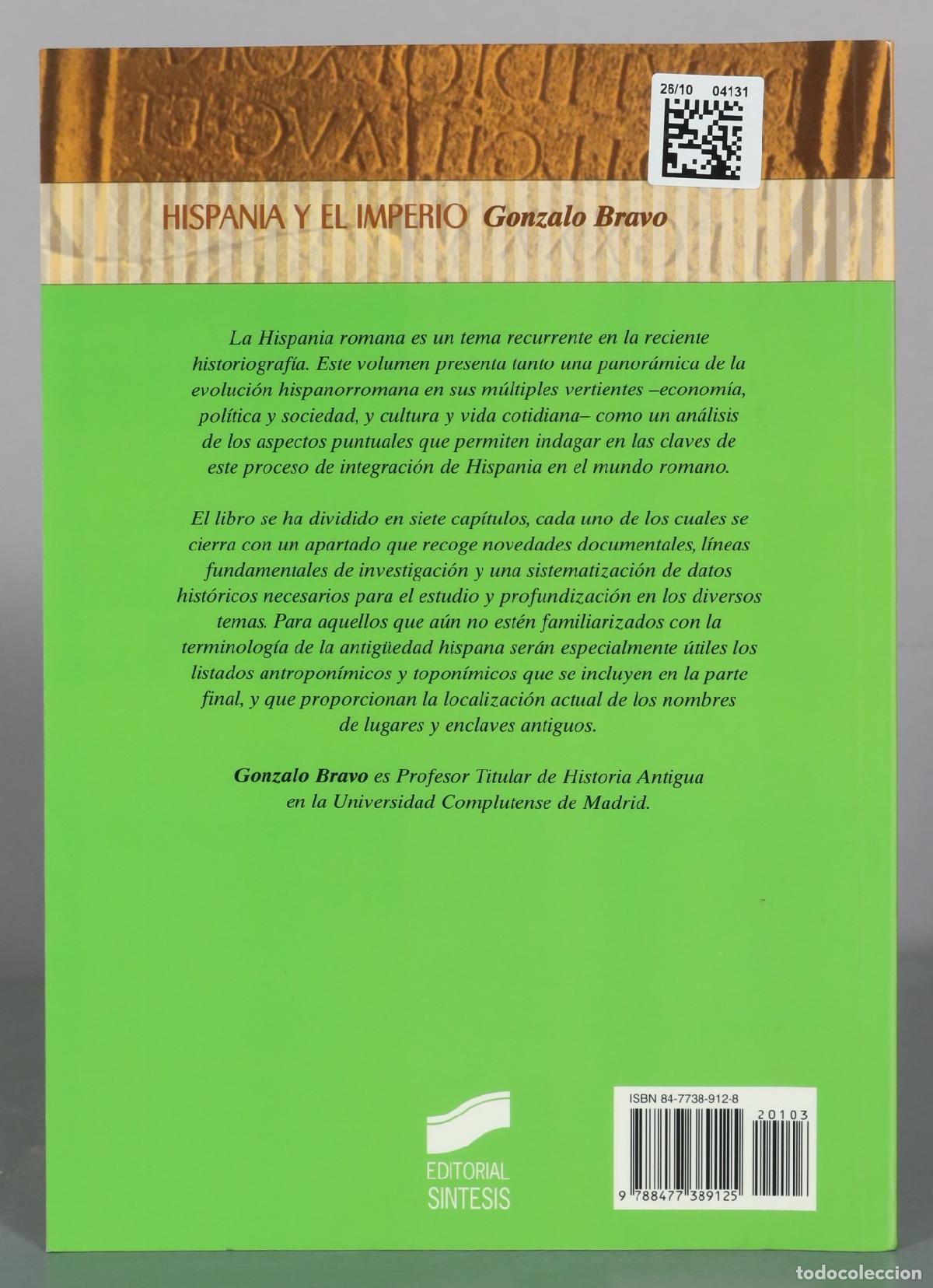 Libros de segunda mano: Hispania y el Imperio - Gonzalo Bravo - Editorial Sintesis - Foto 6