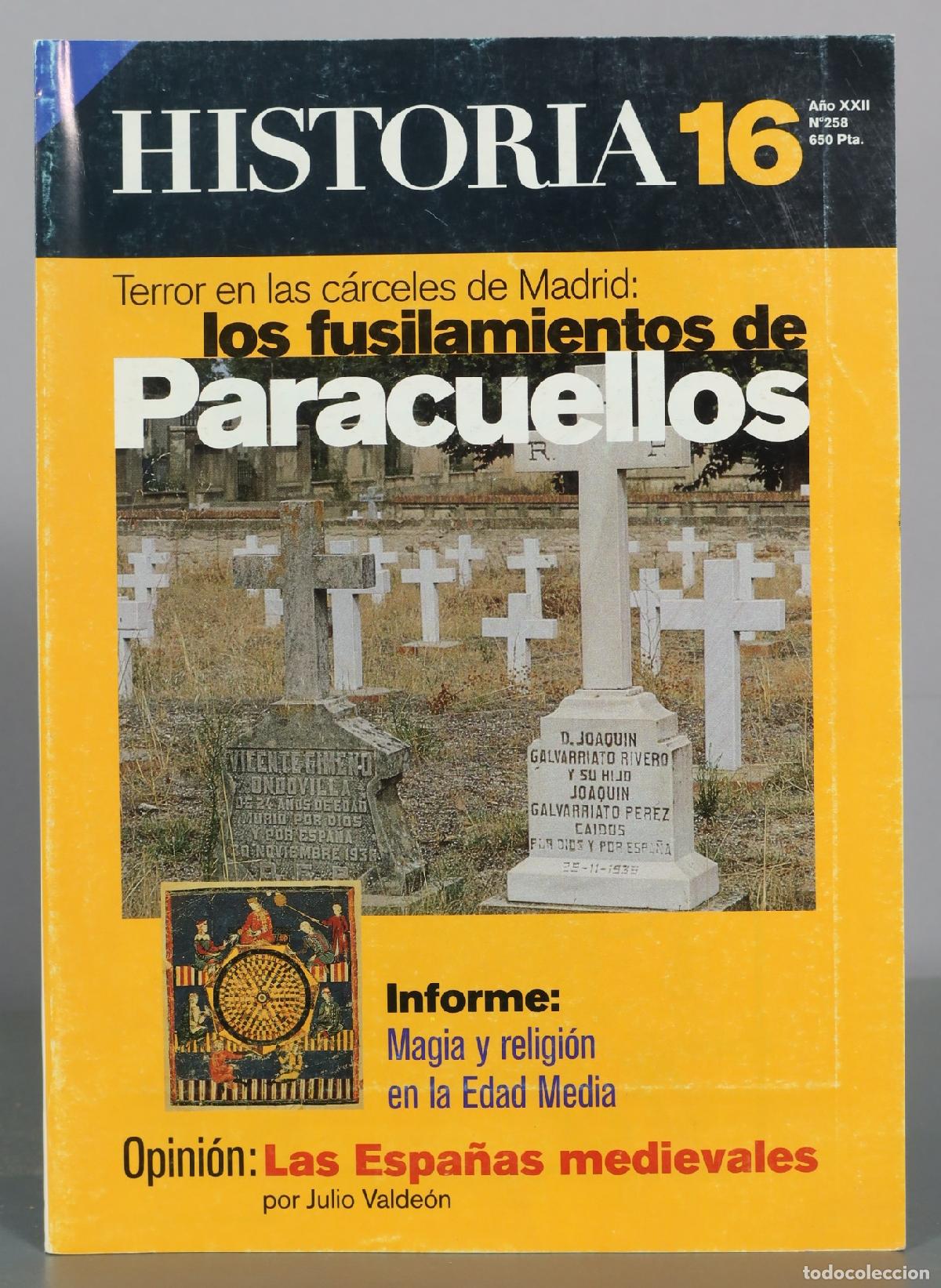 Libros de segunda mano: Historia 16 - N. 258 - Terror en las c&aacute;rceles de Madrid: los fusilamientos de Paracuellos