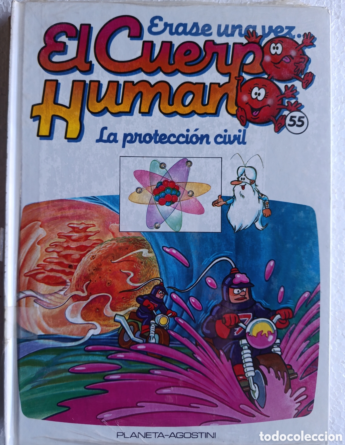 Libros de segunda mano: Libro Erase una vez cuerpo humano, n&ordm;55 La Protecci&oacute;n civil. Planeta-agostini precintado