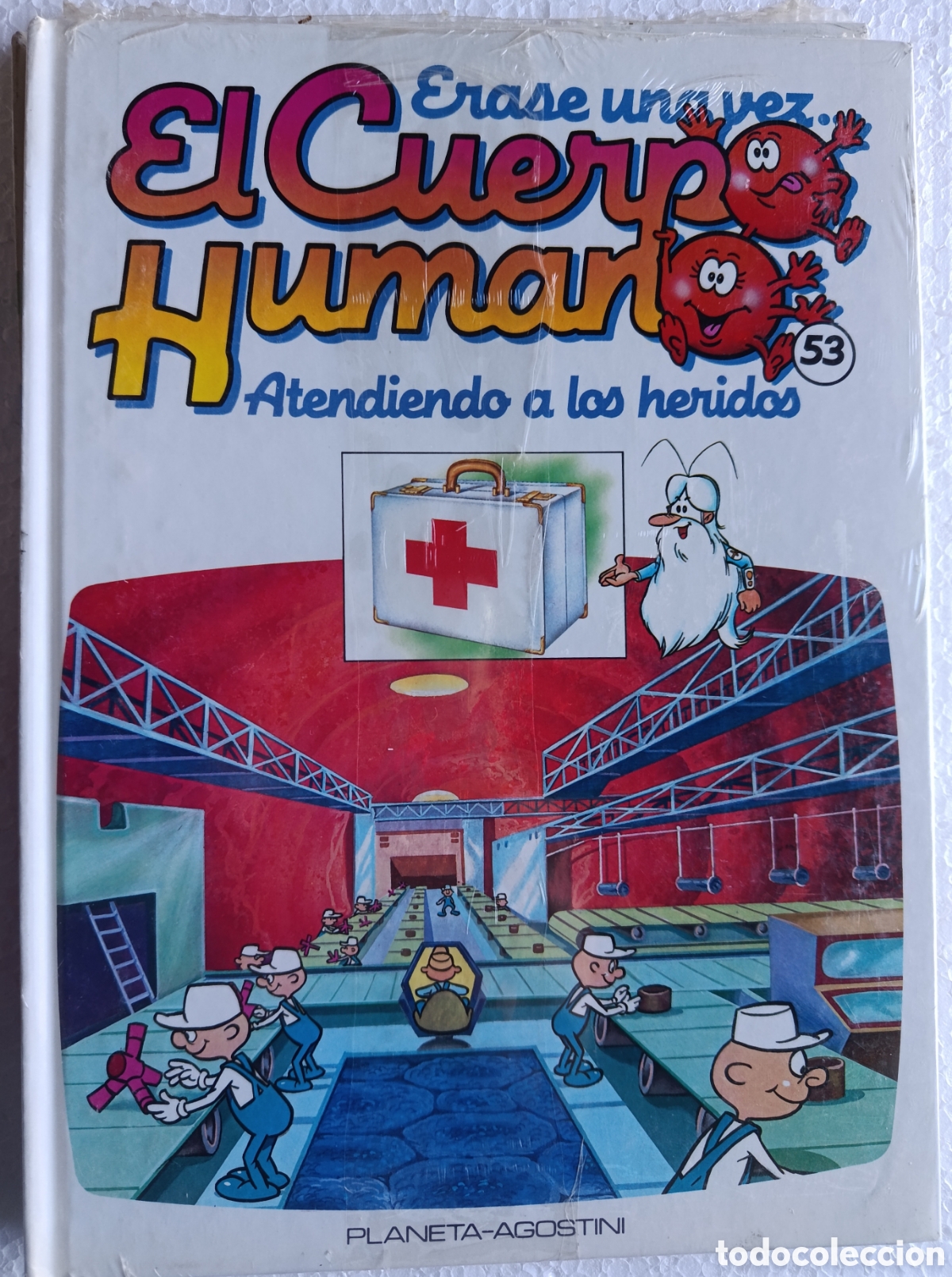 Libros de segunda mano: Libro Erase una vez cuerpo humano, n&ordm;53 Atendiendo a los heridos. Planeta-agostini precintado