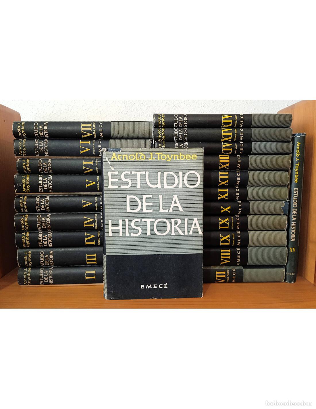 Livros em segunda m&atilde;o: ESTUDIO DE LA HISTORIA. 22 TOMOS. TOYNBEE, Arnold J.. Emec&eacute; Editores. 1961.