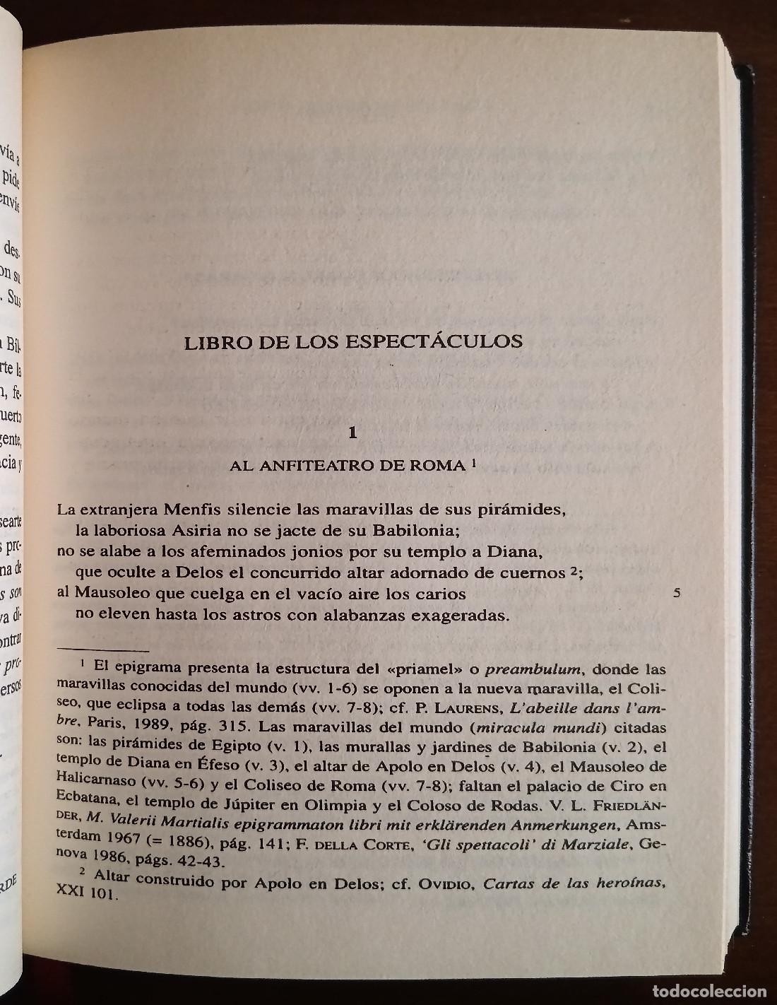 Libros de segunda mano: EPIGRAMAS. 2 TOMOS. MARCIAL. Editorial Gredos. 2001. - Foto 3