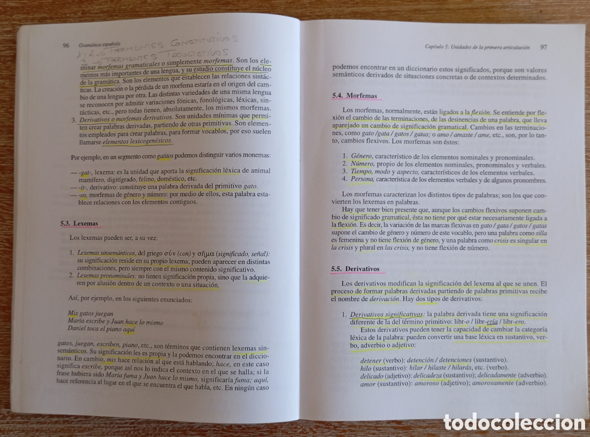 Libros de segunda mano: GRAMATICA ESPA&Ntilde;OLA MARIN SATORRE VIEJO - SINTESIS - Foto 2