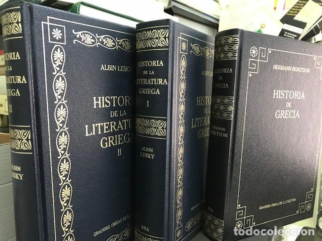 Libros de segunda mano: Historia de la literatura griega - Albin Lesky - RBA 2 TOMOS + Historia de Grecia -Bengtson