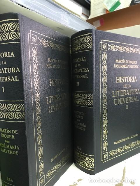 Libros de segunda mano: Historia de la Literatura Universal. Mart&iacute;n de Riquer. Valverde. RBA Editores, 2005. Dos tomos