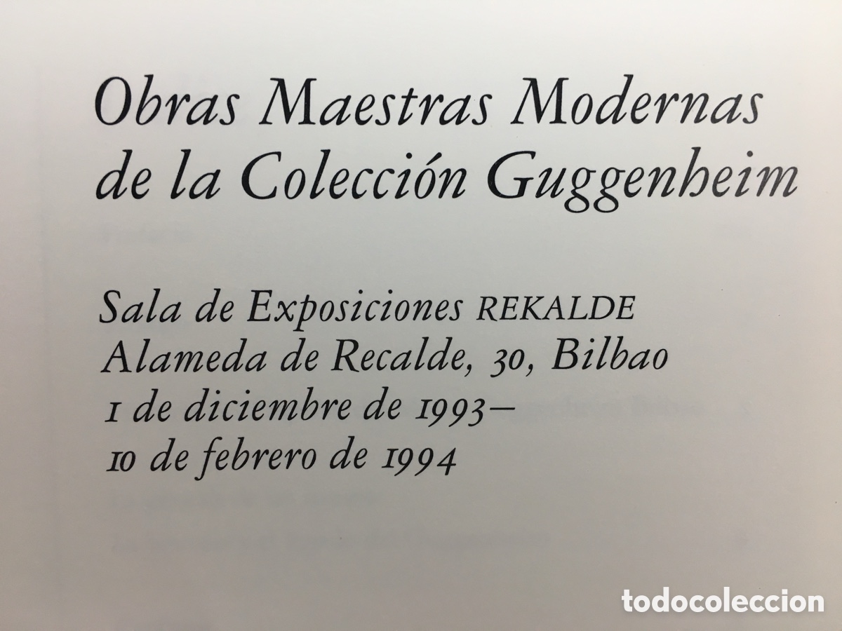 Libros de segunda mano: Obras Maestras Modernas de la Colecci&oacute;n Guggenheim - Foto 2