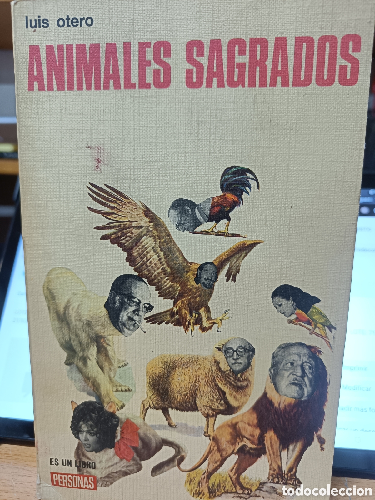 Libros de segunda mano: ANIMALES SAGRADOS. LUIS OTERO. - Foto 1
