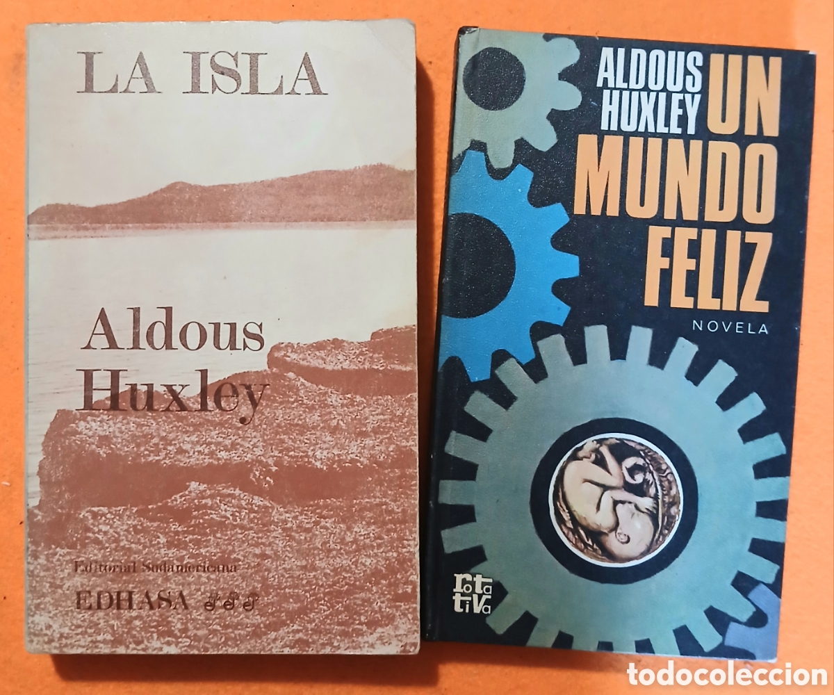 Libros de segunda mano: La isla y Un mundo feliz de Aldous Huxley