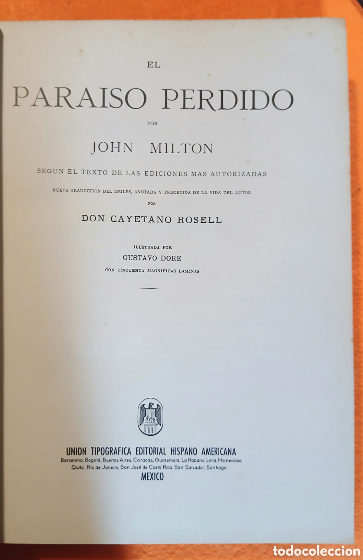 Libros de segunda mano: El paraiso perdido de John Milton - Foto 3