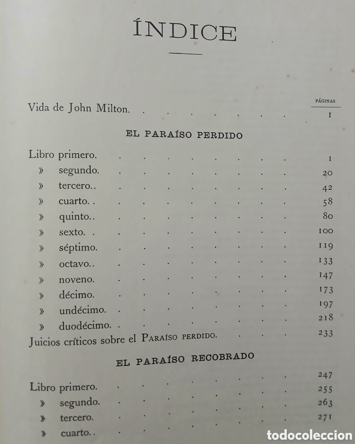 Libros de segunda mano: El paraiso perdido de John Milton - Foto 5