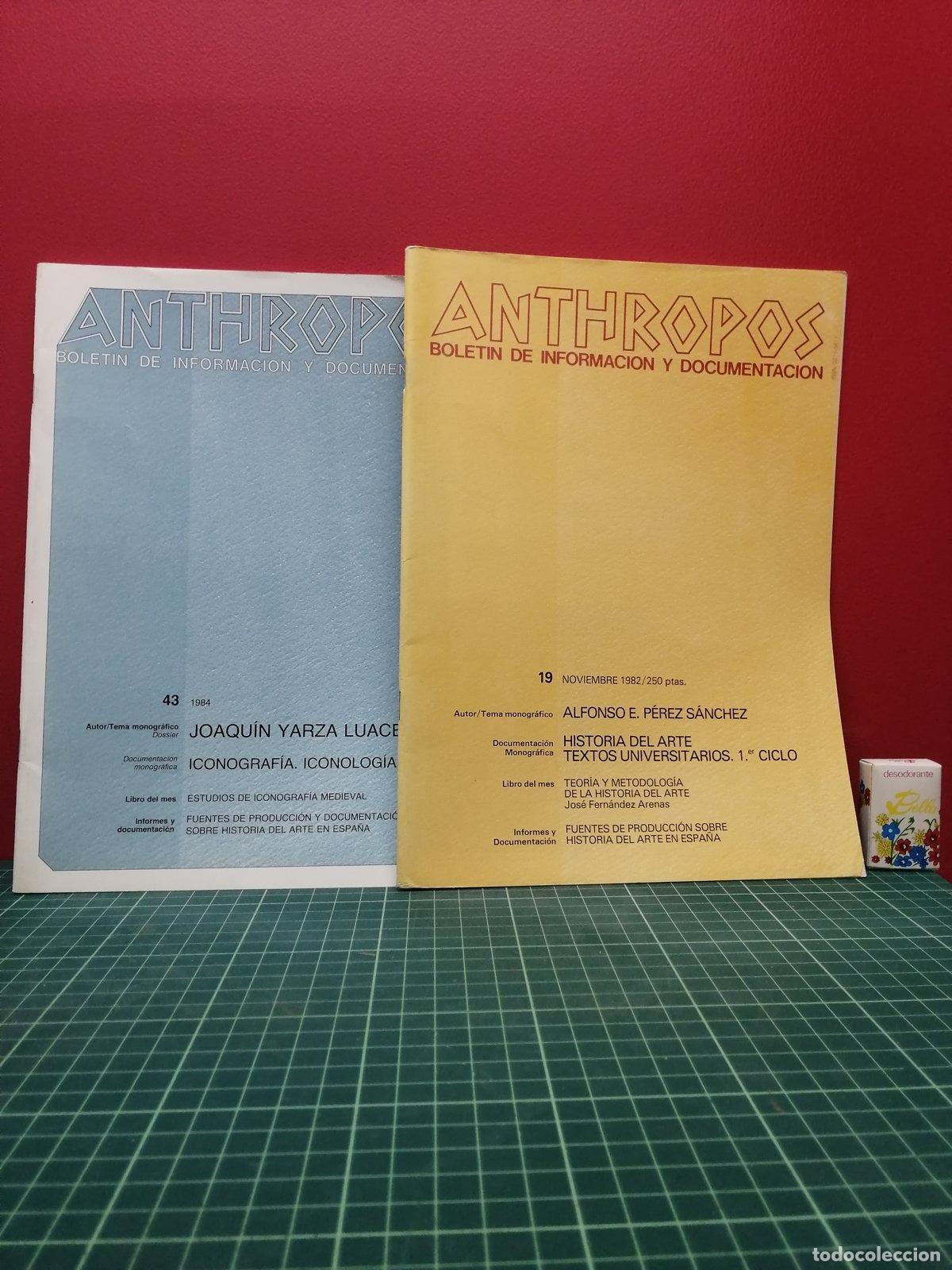 Libros de segunda mano: Anthropos. Bolet&iacute;n de informaci&oacute;n y documentaci&oacute;n n&ordm; 19 y n&ordm; 43