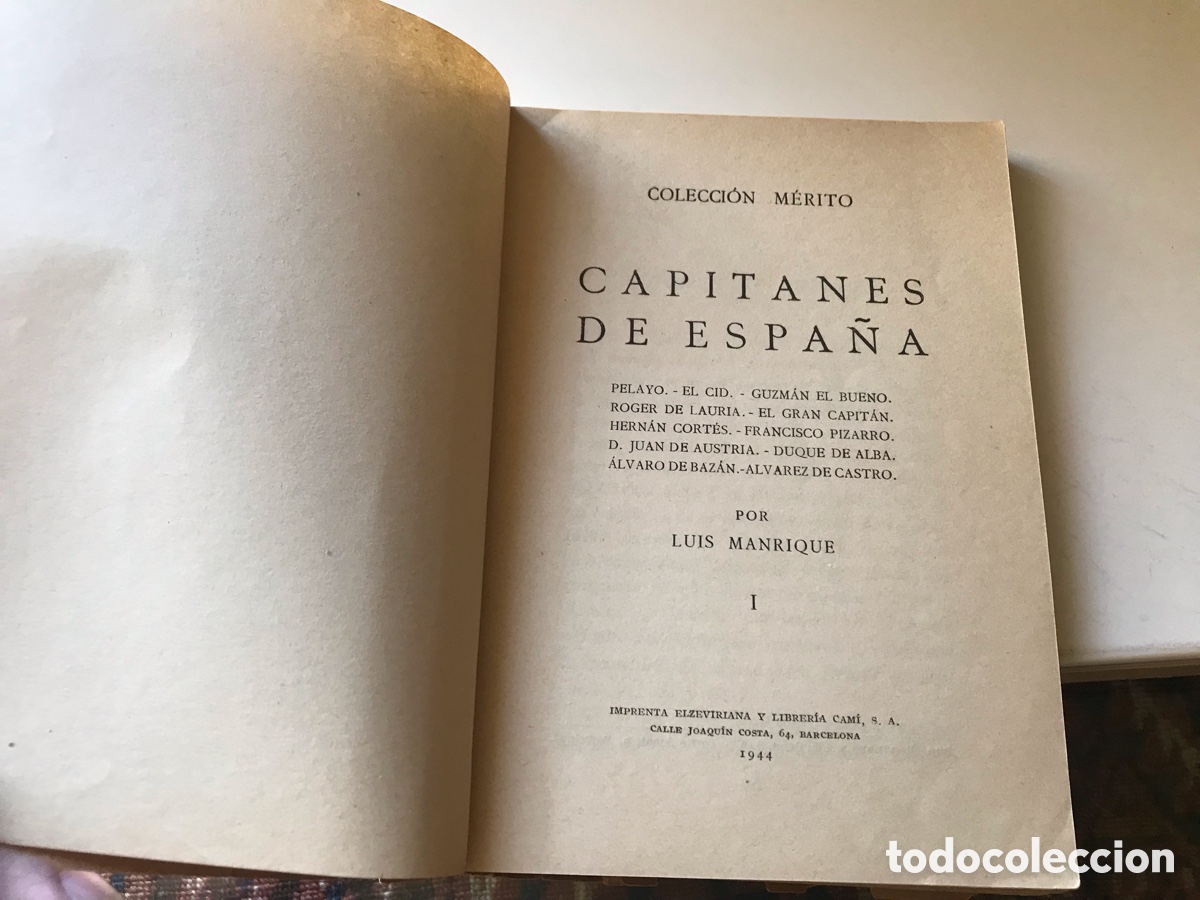 Libros de segunda mano: Capitanes de Espa&ntilde;a. Luis Manrique - Foto 3