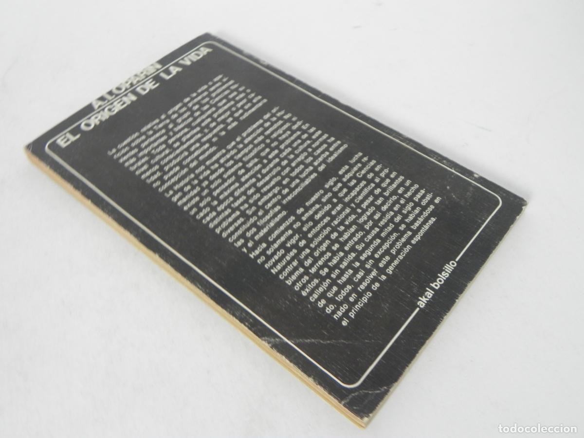 Libros de segunda mano: EL ORIGEN DE LA VIDA (A.I. OPARIN) AKAL BOLSILLO-1979 - Foto 6