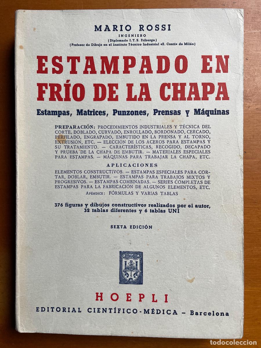 Libros de segunda mano: Estampado en fr&iacute;o de la chapa (Mario Rossi) 1961