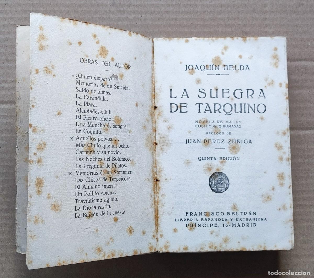 Libros de segunda mano: La suegra de Tarquino, de Joaquin Belda. - Foto 4