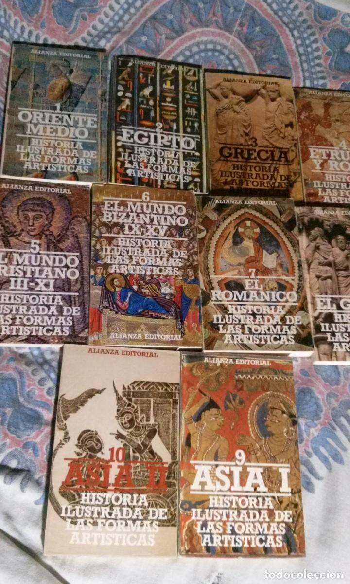 Libros de segunda mano: HISTORIA ILUSTRADA DE LAS FORMAS ARTISTICAS DEL 1 AL 10 ED ALIANZA MUSEO DEL LOUVRE