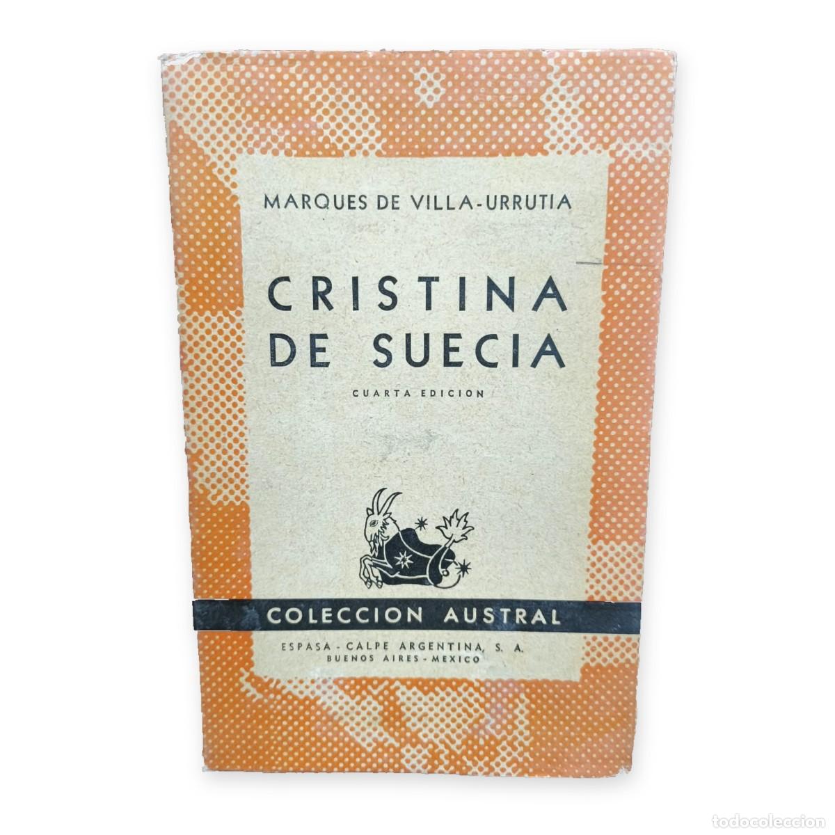Libros de segunda mano: Marqu&eacute;s de Villa-Urrutia &mdash; Cristina de Suecia &mdash; LM