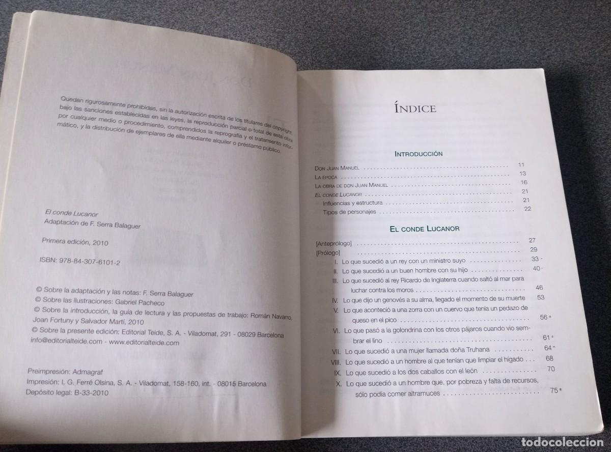 Libros de segunda mano: El Conde Lucanor Don Juan Manuel - Foto 5