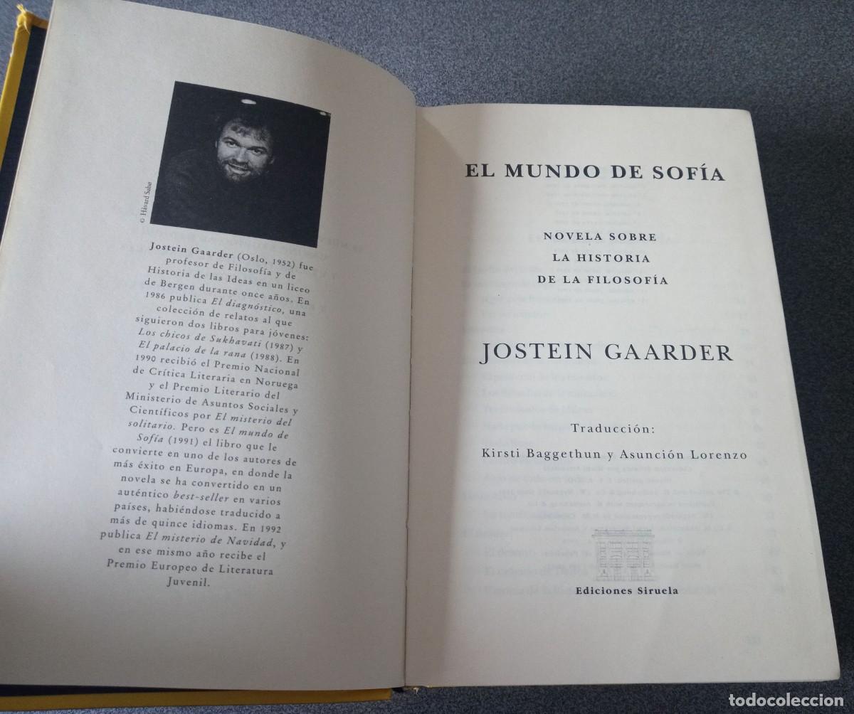 Libros de segunda mano: El Mundo De Sof&iacute;a Jostein Gaarder - Foto 4
