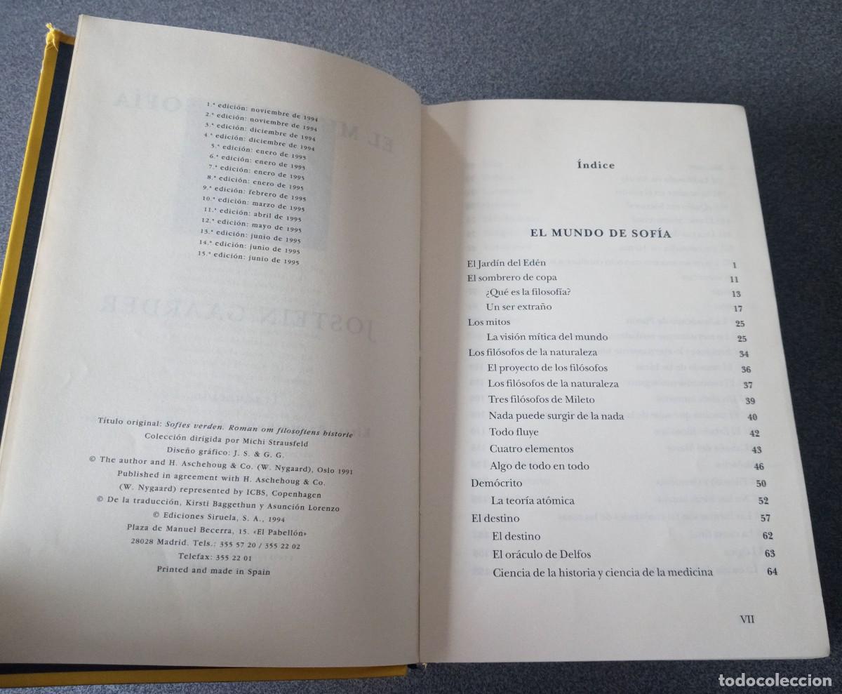 Libros de segunda mano: El Mundo De Sof&iacute;a Jostein Gaarder - Foto 5