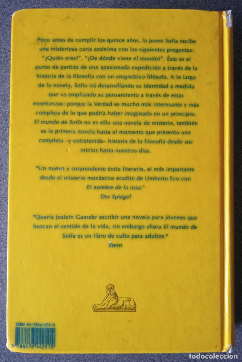 Libros de segunda mano: El Mundo De Sof&iacute;a Jostein Gaarder - Foto 10