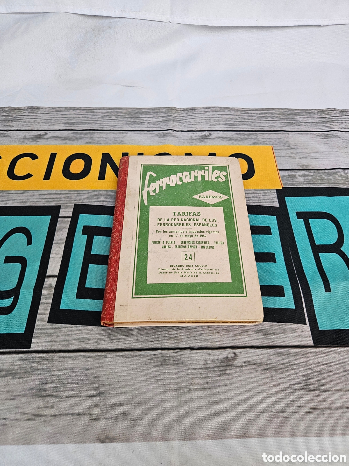 Libros de segunda mano: FERROCARRILES 24 BAREMOS TARIFAS DE LA RED NACIONAL ESPA&Ntilde;OLES. RICARDO RUIZ AGULLO. MADRID