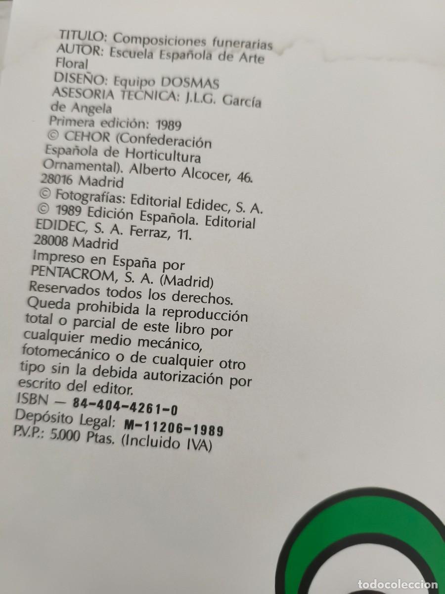 Libros de segunda mano: Composiciones Funerarias&rdquo; - Escuela Espa&ntilde;ola de Arte Floral - Foto 7