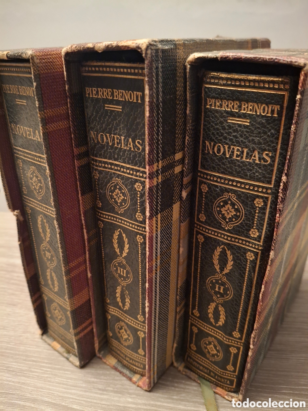 Libros de segunda mano: PIERRE BENOIT, NOVELAS, VOLUMENES I, II, III Y IV, COMPLETA, NARRATIVA / NARRATIVE, PLANETA, 1958
