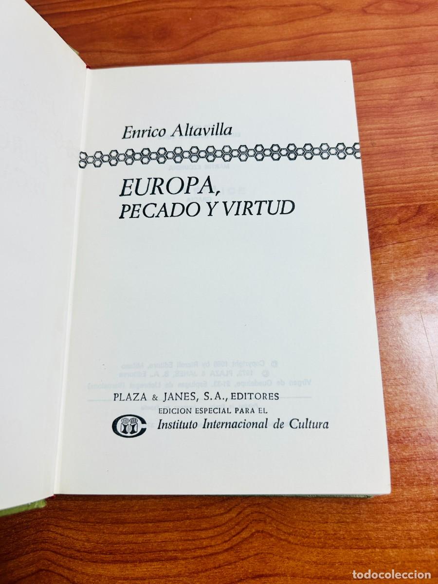 Libros de segunda mano: Europa, pecado y virtud - Foto 1
