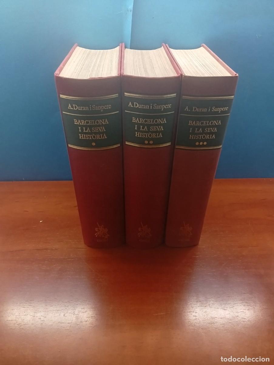 Libros de segunda mano: BARCELONA I LA SEVA HISTORIA . ( 3 Vols.) . Autor : Duran i Sanpere, Agust&iacute;