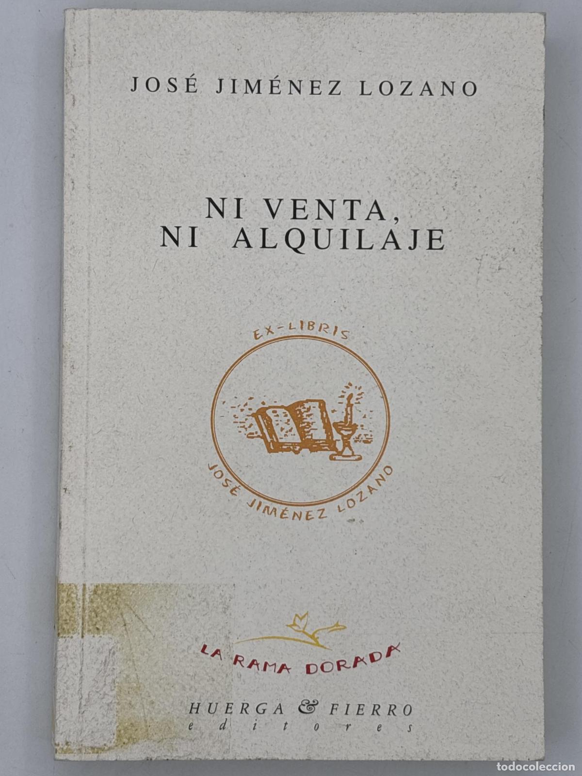 Libros de segunda mano: Ni venta, ni alquilaje - Jos&eacute; Jim&eacute;nez Lozano
