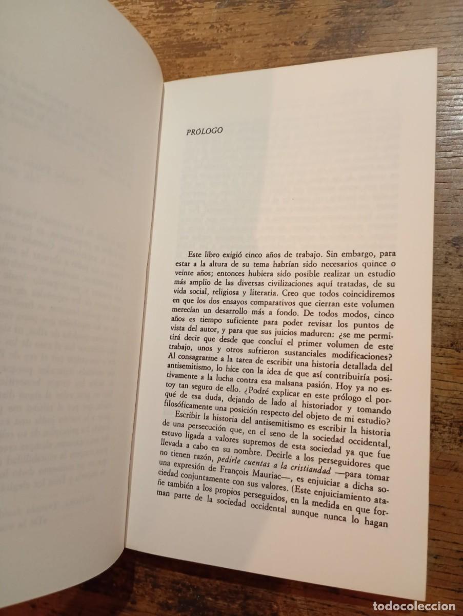 Libros de segunda mano: Historia del antisemitismo de Mahoma a los marranos, Le&oacute;n Poliakov. - Foto 3