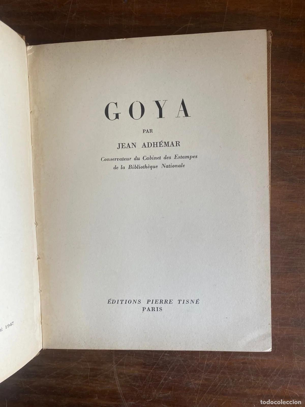 Second hand books: Jean Adhemar - GOYA