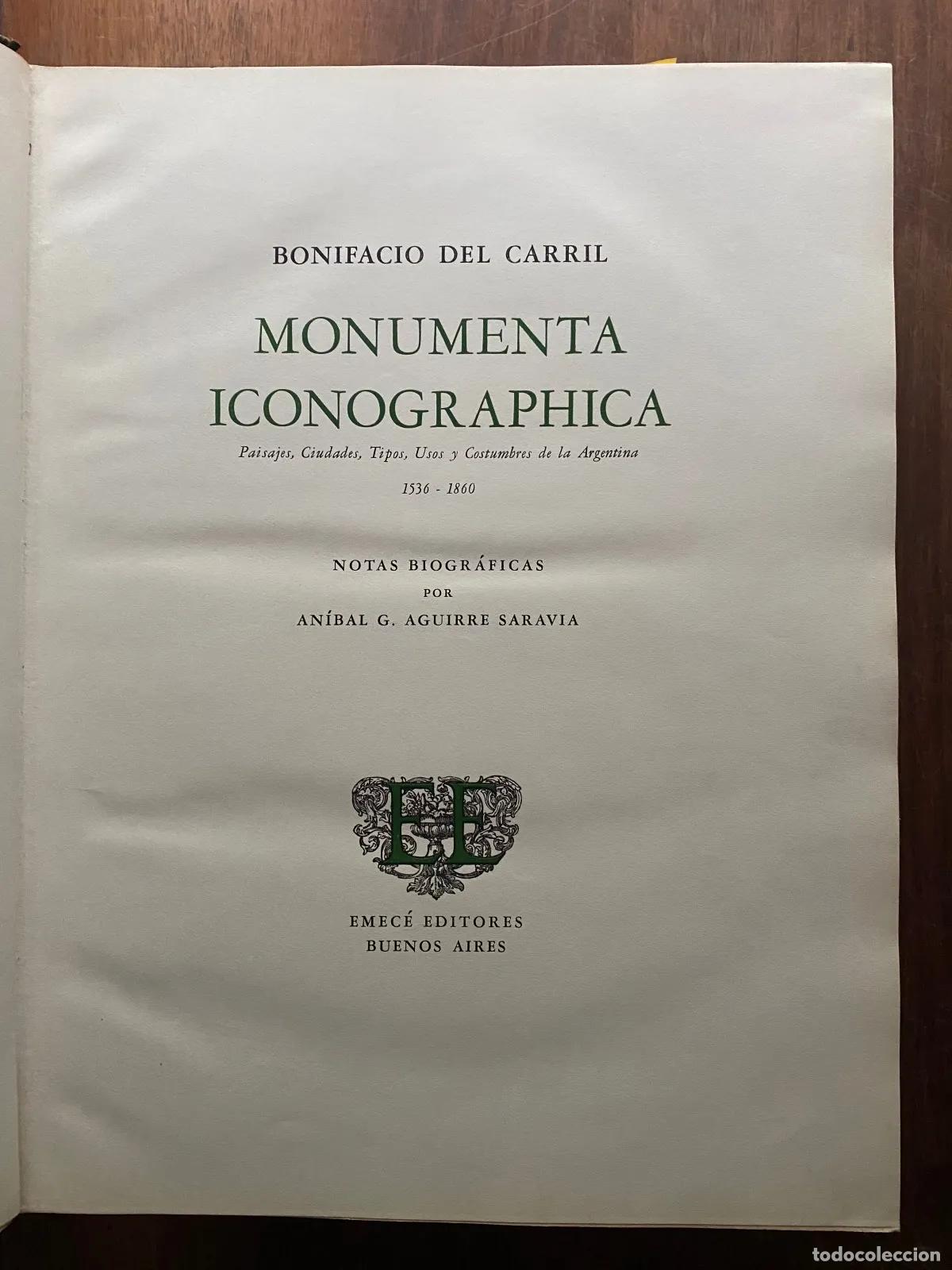 Libros de segunda mano: Bonifacio del Carril - Monumenta Iconographica, 2 tomos - Foto 1