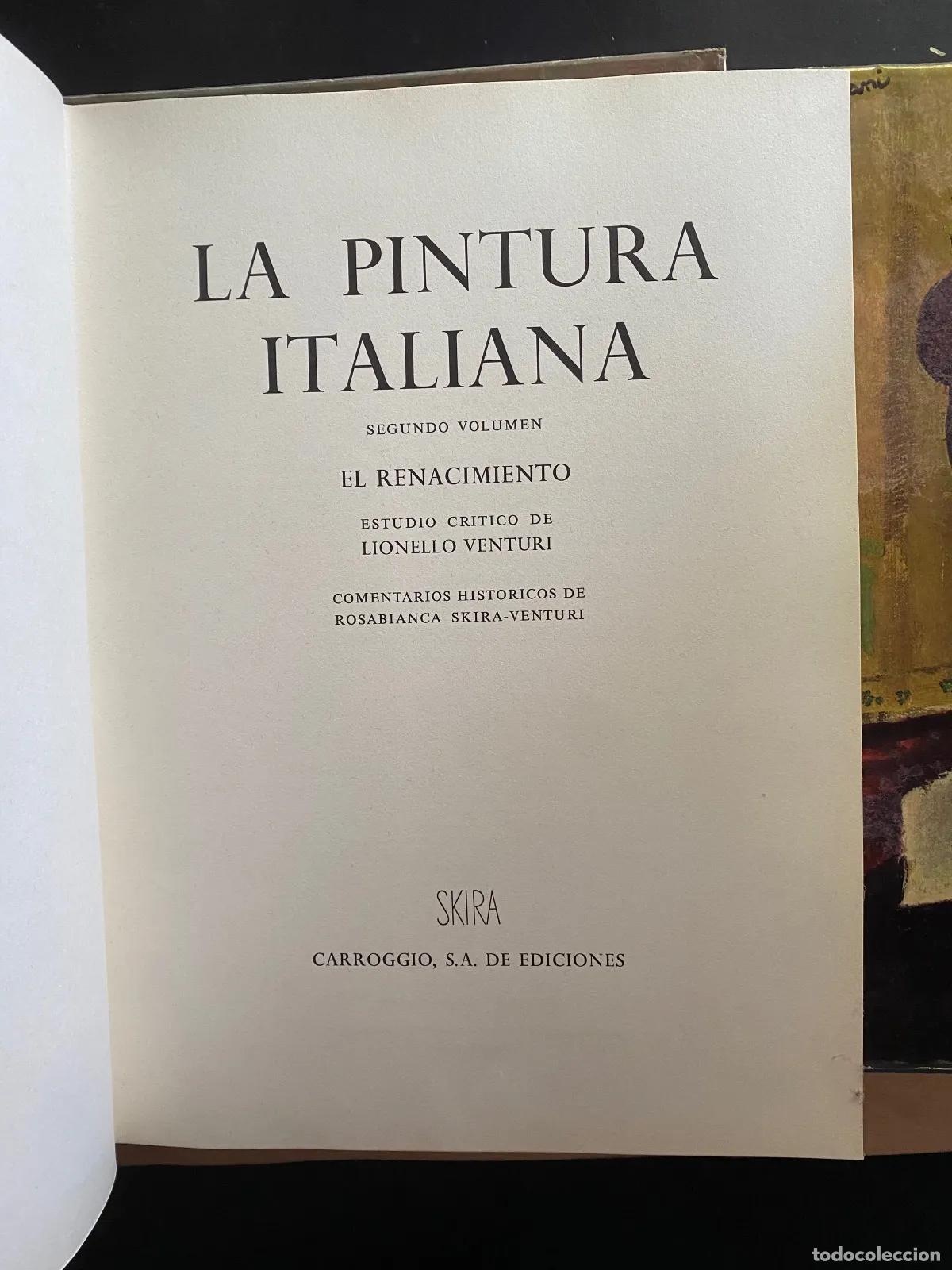 Libros de segunda mano: Lionello Venturi - La pintura italiana 3 tomos