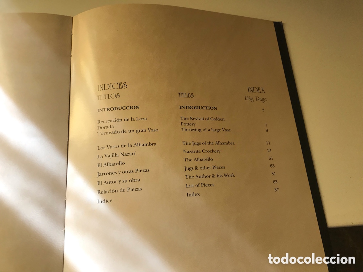 Libros de segunda mano: La loza dorada. Miguel Ruiz Jim&eacute;nez. Biling&uuml;e. - Foto 2