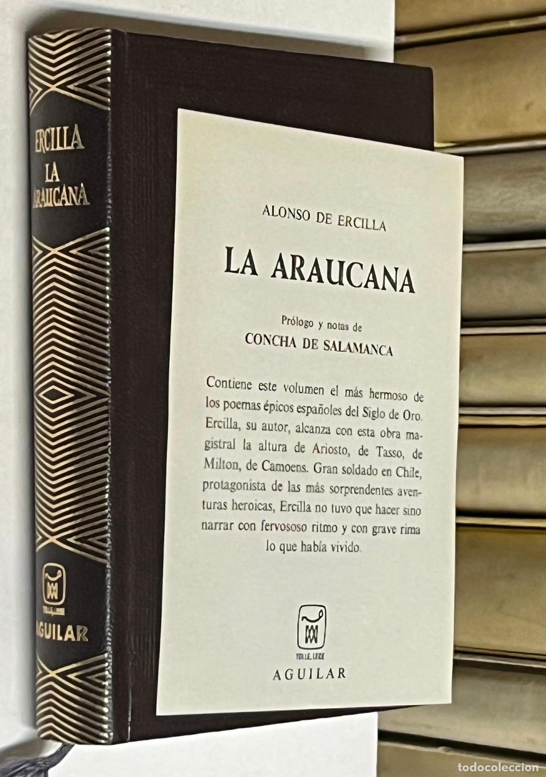 Libros de segunda mano: A&Ntilde;O 1968 - LA ARAUCANA POR ALONSO DE ERCILLA Y Z&Uacute;&Ntilde;IGA - AGUILAR COLECCI&Oacute;N JOYA