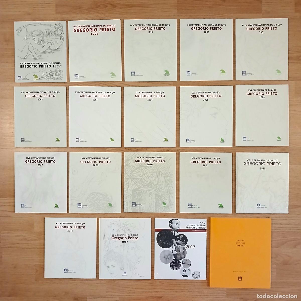 Libros de segunda mano: Cat&aacute;logos del CERTAMEN NACIONAL DE DIBUJO GREGORIO PRIETO. 2,50&euro; cada uno