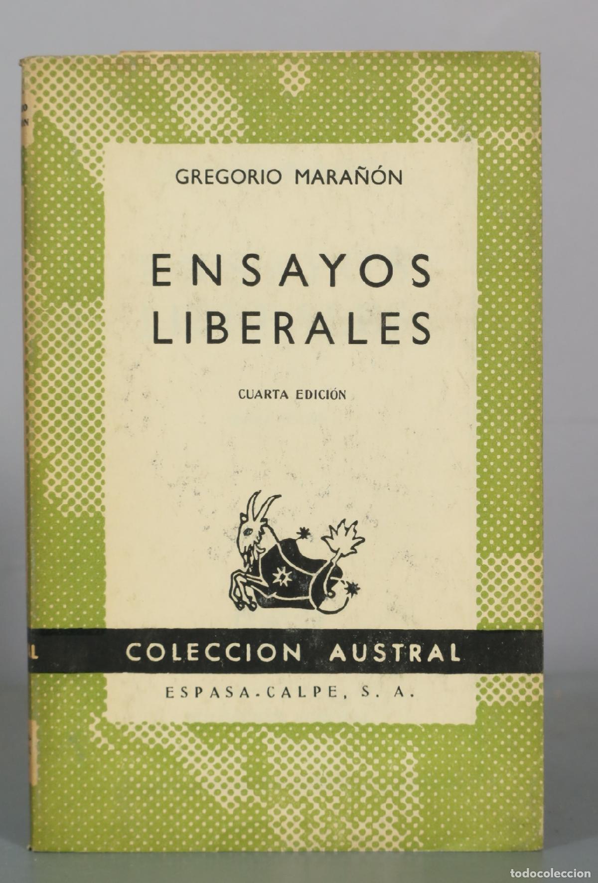 Libros de segunda mano: Ensayos Liberales - Gregorio Mara&ntilde;&oacute;n - Espasa-Calpe - Foto 1