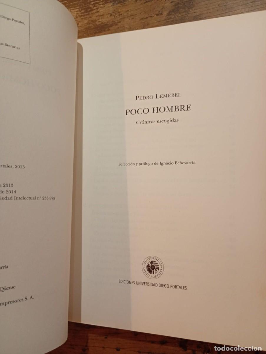 Libros de segunda mano: Poco hombre, Pedro Lemebel &iexcl;PRIMERA EDICI&Oacute;N! - Foto 2