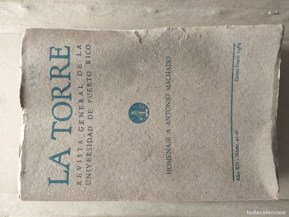 Libros de segunda mano: La Torre revista homenaje a Antonio Machado