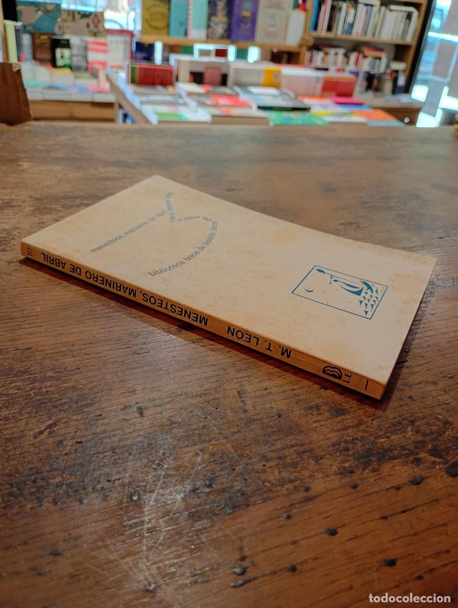 Libros de segunda mano: Menesteos, marinero de abril; M. T. Le&oacute;n - Foto 4