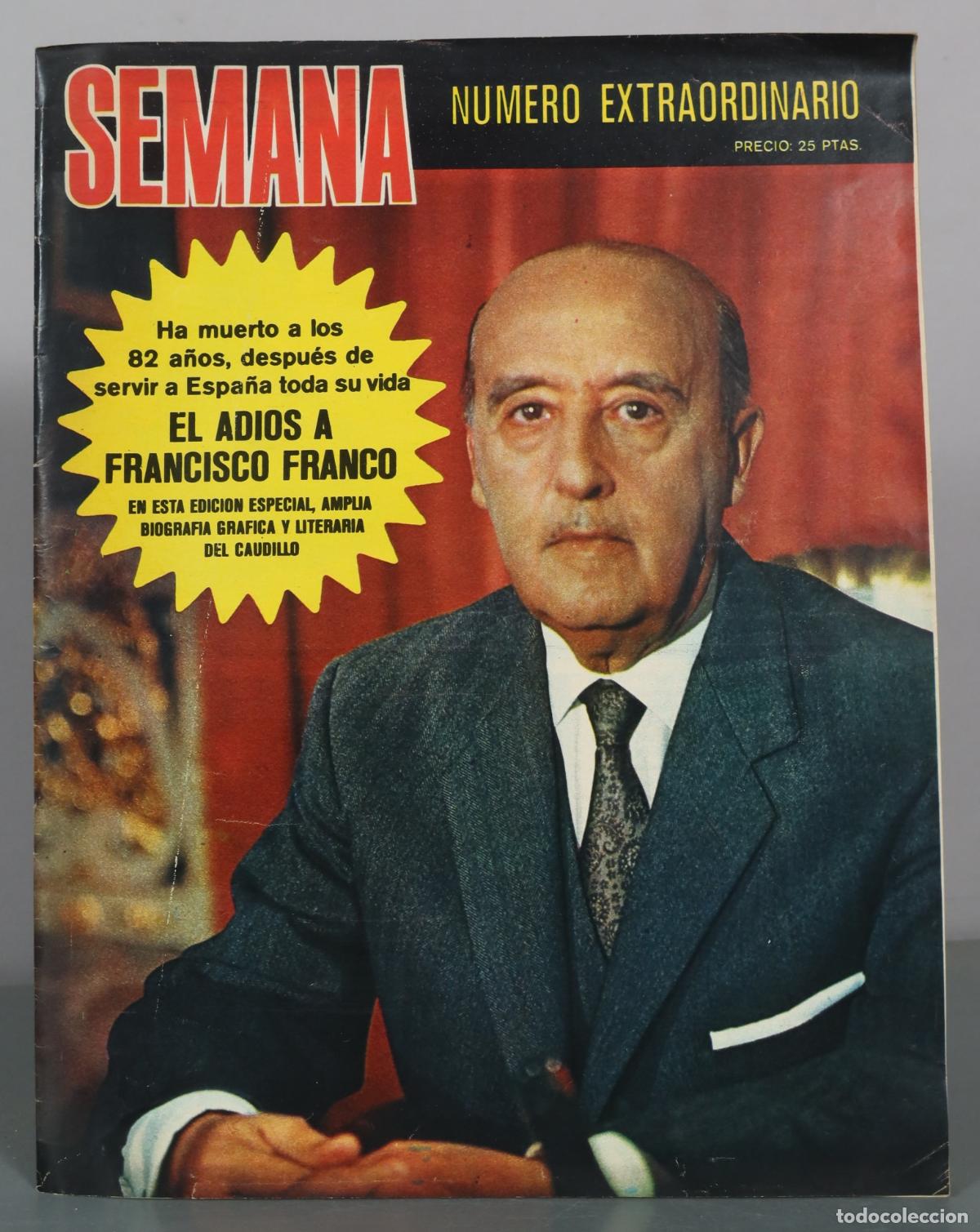 Libros de segunda mano: Semana - El Adios a Francisco Franco - Foto 1