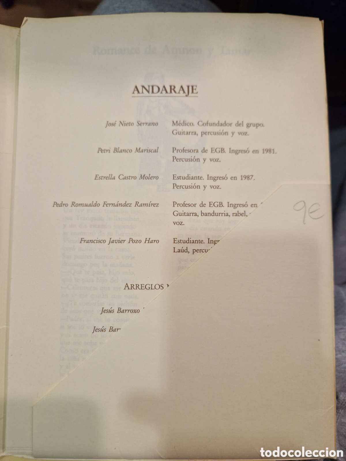 Libros de segunda mano: ANDARAJE: Romances tradicionales de la Provincia de Ja&eacute;n - Foto 3