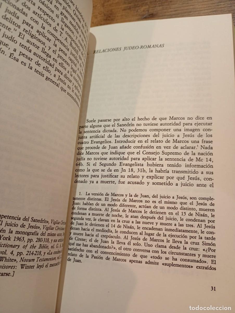 Libros de segunda mano: El Proceso a Jes&uacute;s, Paul Winter. - Foto 4