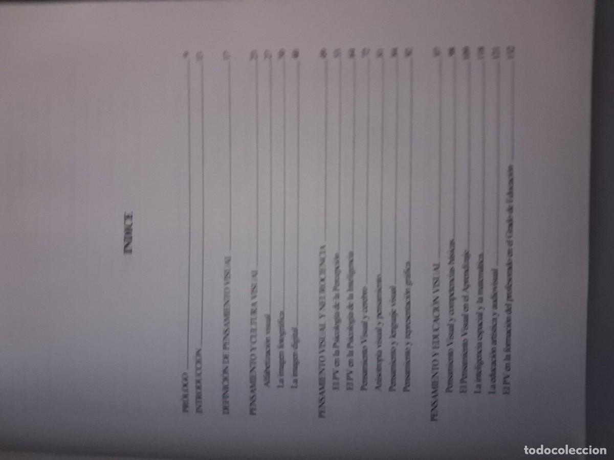 Libros de segunda mano: PENSAMIENTO VISUAL Y EDUCACI&Oacute;N - URCHEGUI BOCOS, PEDRO, - Foto 4