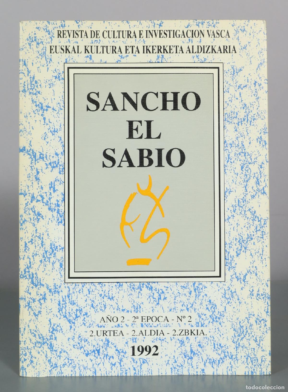 Libros de segunda mano: Sancho El Sabio - Revista de Cultura e Investigacion Vasca. N 2