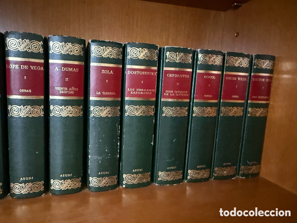 Libros de segunda mano: Colecci&oacute;n de libros cl&aacute;sicos ASURI encuadernados - Foto 2